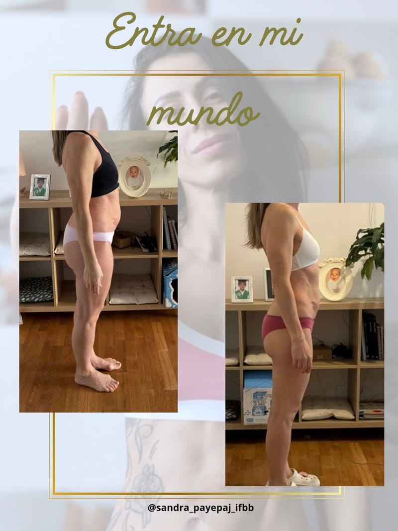 Antes y después de una clienta de Sandra